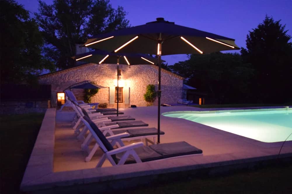 Pool at night